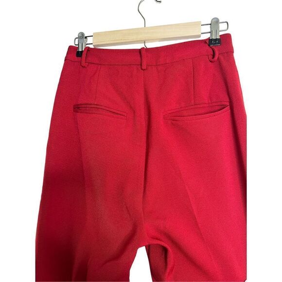 NWT Line + Dot Rosey Cropped Pants Red sz M - Picture 8 of 8